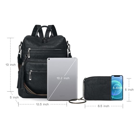 Backpack Purse Leather Backpack Fashion Desner Travel Backpack :v main image 4
